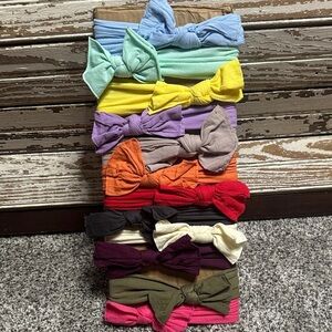 Infant Bow Headband Set - Assorted Colors